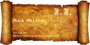 Muck Melinda névjegykártya