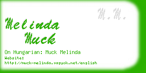 melinda muck business card